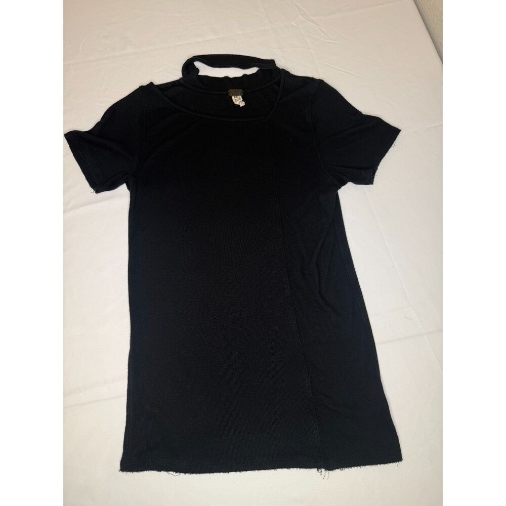 Free People We The Free Bright Lights Choker Tee Black Cutout